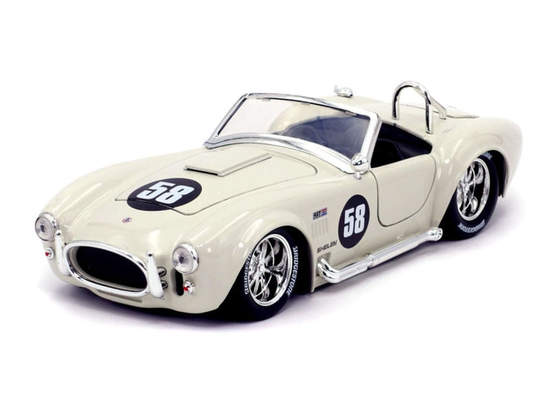 Big Time Muscle - Shelby Cobra 427 S/C 1965 White 1:24 Scale Diecast Vehicle