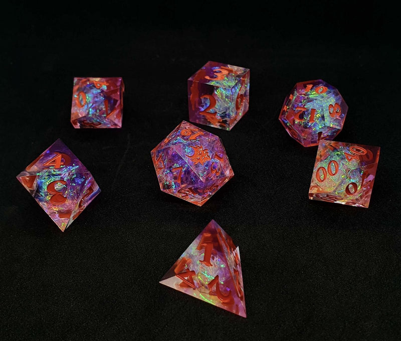 Chronicle Cards Resin Dragon Dice - Red