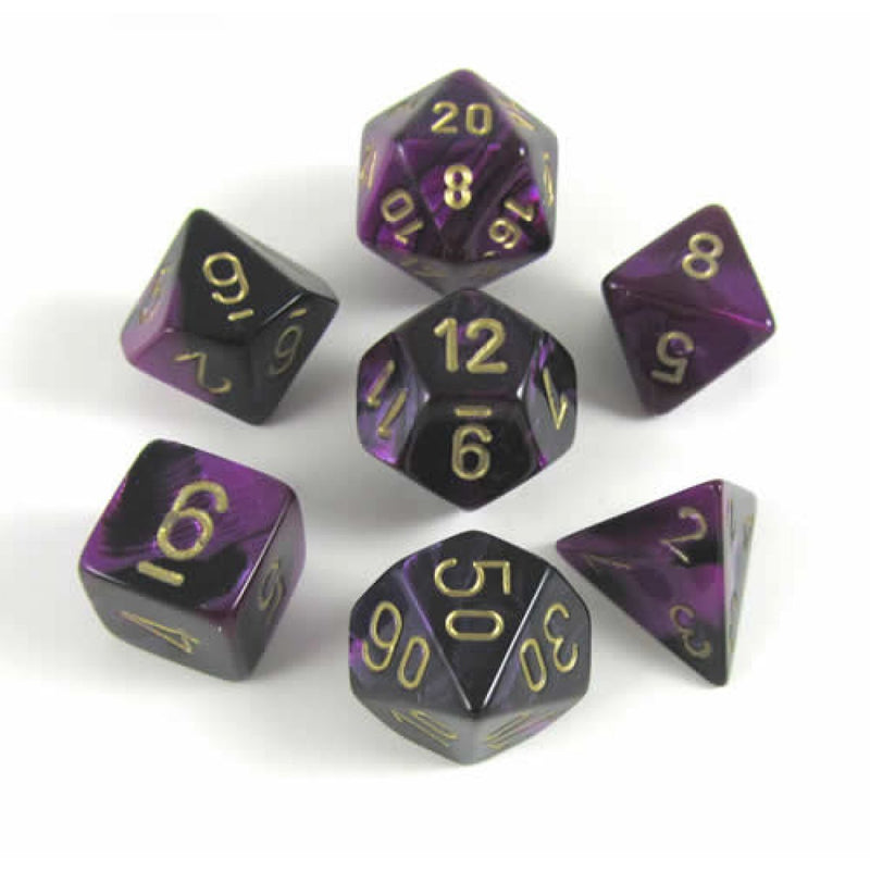 CHX 26440 Gemini Black-Purple/gold 7-Die Set
