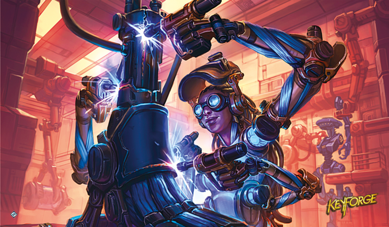 KeyForge Age of Ascension In the Lab Playmat