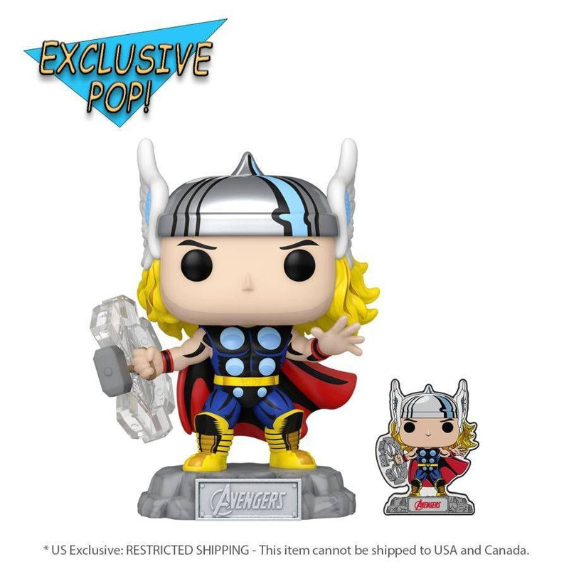 Marvel Comics - Thor Avengers 60th (US Exclusive) Pop! Vinyl with Pin