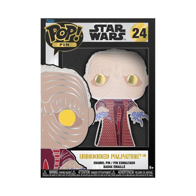 Star Wars - Palpatine Unhooded 4in Pop! Enamel Pin