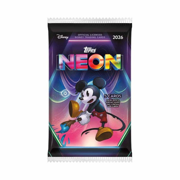Topps 2026: Disney Neon Hobby Booster Pack (Single)