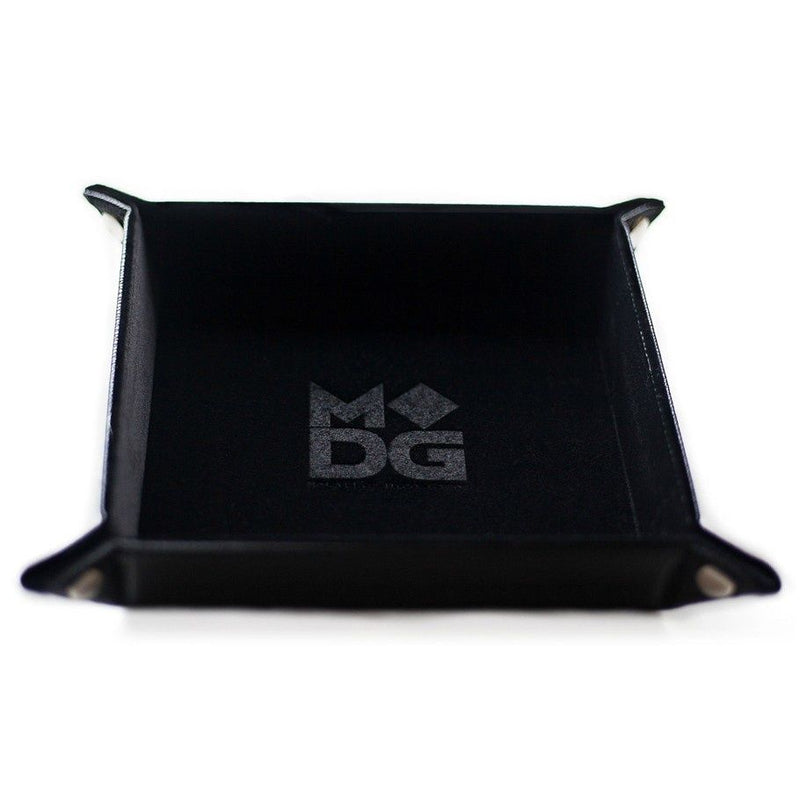 MDG Velvet Folding Dice Tray - Black
