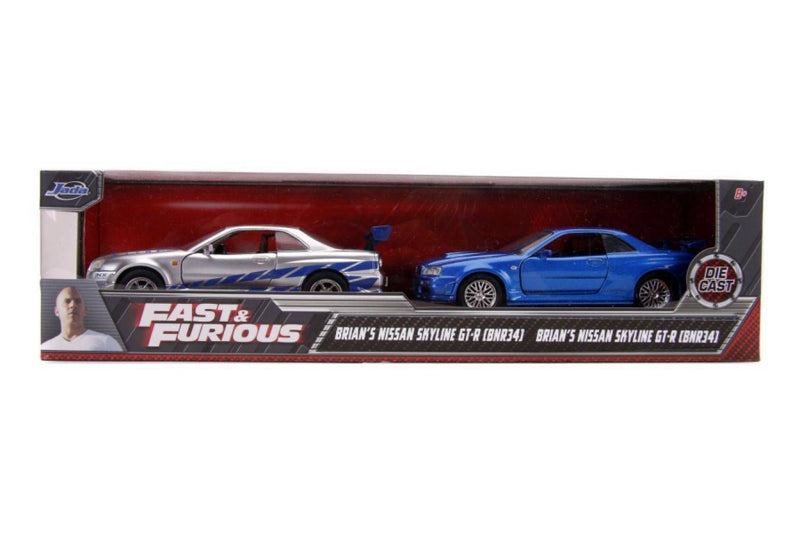 Fast & Furious - Brians Nissan Skyline GT-R Twin Pack 1:32 Scale
