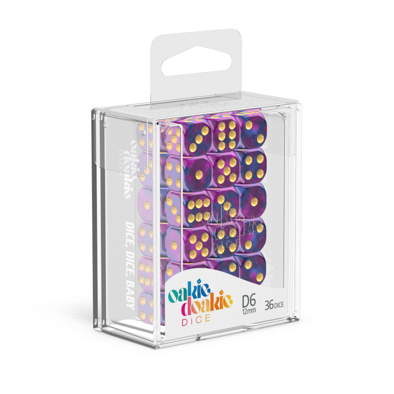 Oakie Doakie Dice D6 12 mm Gemi - Amethyst (36)