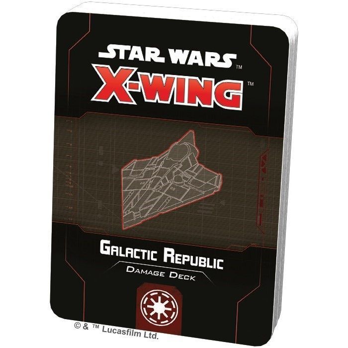 Star Wars X-Wing 2nd Edition Galactic Republic Damage Deck
