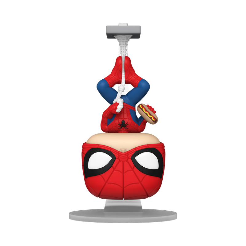 Spider-Man - Upside Down Spider-Man with Hot Dog (US Exclusive) Pop! Vinyl Figure
