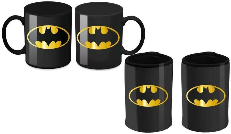 DC Comics Batman Coffee Mug and Can Cooler Logo