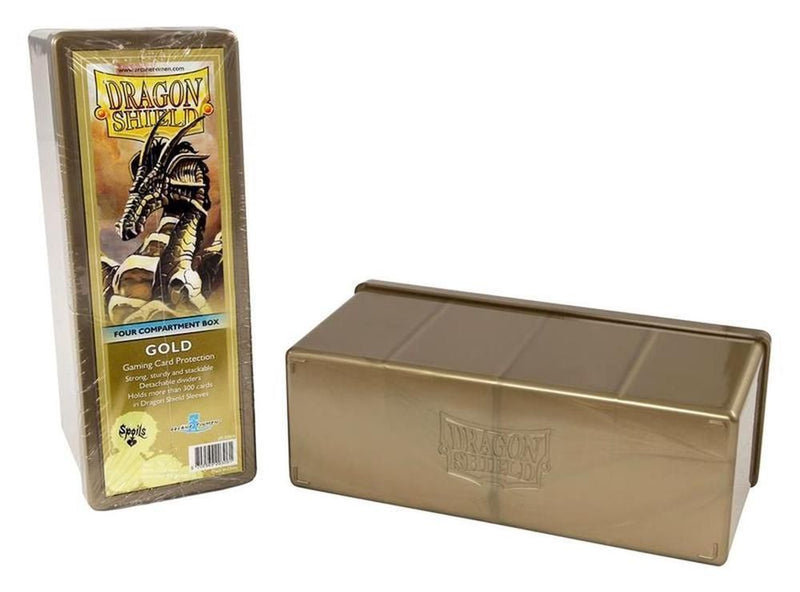 Storage Box - Dragon Shield - Four Compartments - Gold