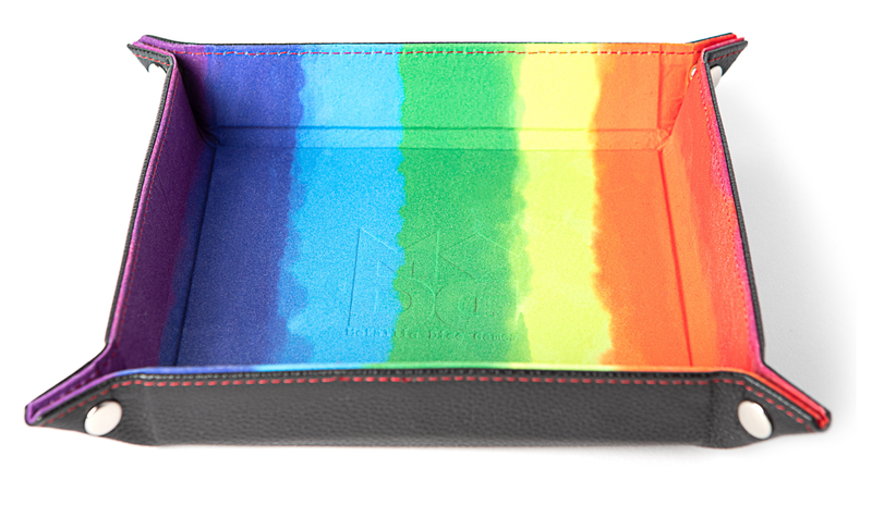 Folding Tray: Watercolor Rainbow Velvet