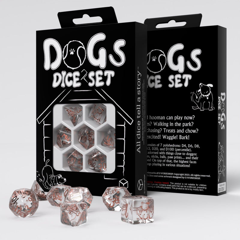 Q Workshop - Dogs Dice Set: Bubbles