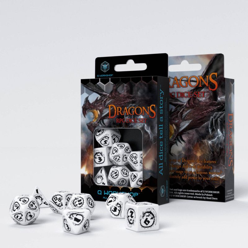 Q Workshop - Dragons Dice Set: Opal