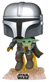 Star Wars: The Mandalorian - Mandalorian with the Child Jetpack Flying Pop! Vinyl Figure