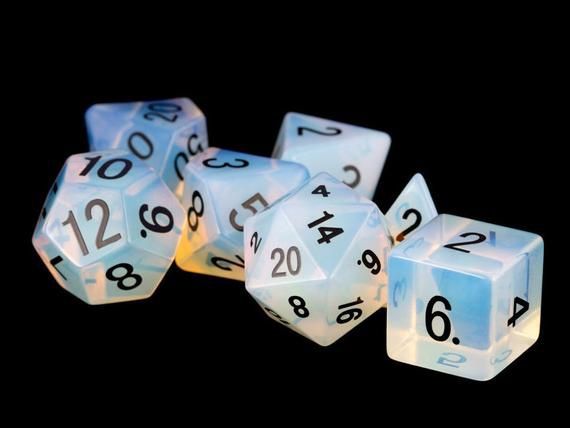 MDG - Stone Dice Set: Opalite