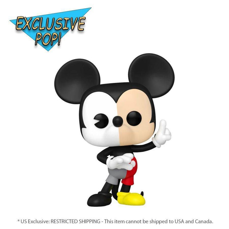 Disney 100th - Mickey Mouse (Split Colour) US Exclusive Pop! Vinyl Figure
