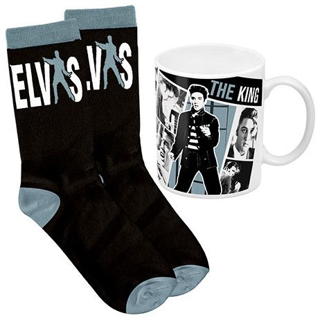 Elvis - Elvis the King Coffee Mug and Sock Pack