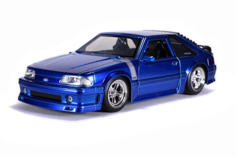 Big Time Muscle - Ford Mustang GT 1989 Blue 1:24 Scale Diecast Vehicle