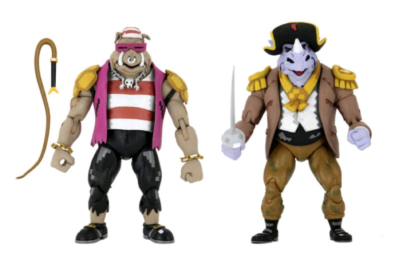 Teenage Mutant Ninja Turtles - Pirate Rocksteady & Bebop Action Figure 2 Paack