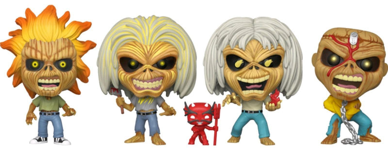 Iron Maiden - Eddie Glow (US Exclusive) Pop! Vinyl 4-pack