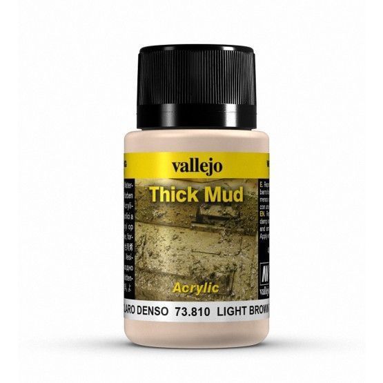 Vallejo Weathering Effects - Light Brown Thick Mud 40 ml