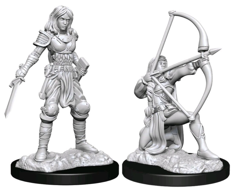 Pathfinder - Deep Cuts Unpainted Miniatures: Human Fighter Female