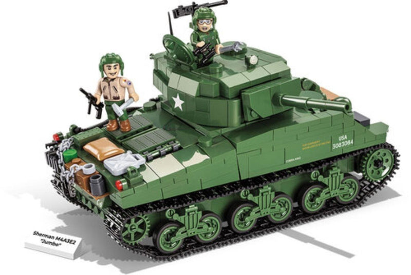 World War II - Sherman M4A3E2 inJumboin Tank (716 pieces)