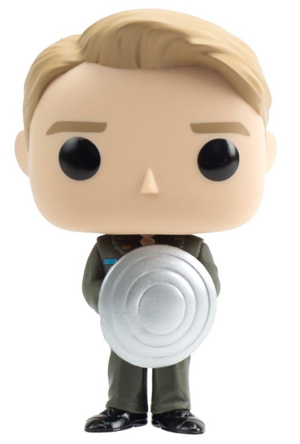 Captain America: The First Avenger - Cap with Prototype Shield Metallic (US Exclusive) Pop! Vinyl Figure