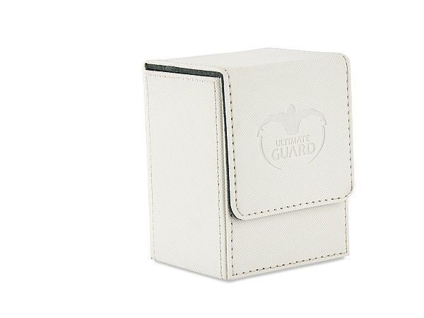 Ultimate Guard Flip Deck Case 80+ Standard Size XenoSkin White Deck Box