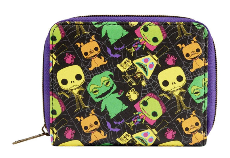 The Nightmare Before Christmas - Blacklight Zip Around Wallet