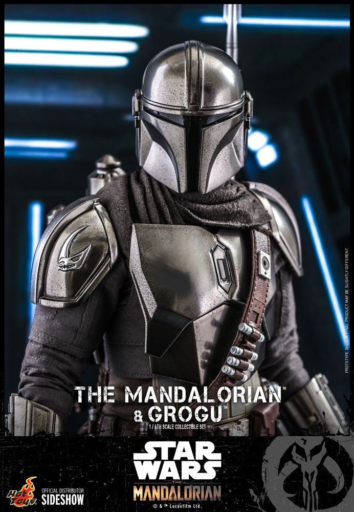 Star Wars: The Mandalorian - Mandalorian & Grogu 1:6 Scale Action Figure Set