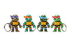 Teenage Mutant Ninja Turtles (TV 1987) - Turtles 2.5in Metal Figures Keychain 4 Pack