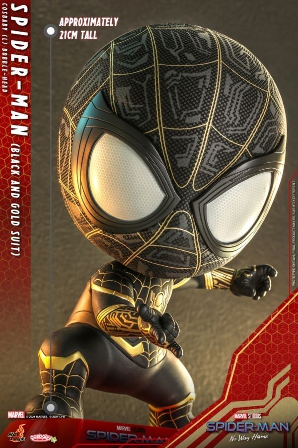 Spider-Man: No Way Home - Spider-Man Black & Gold Suit Large Cosbaby