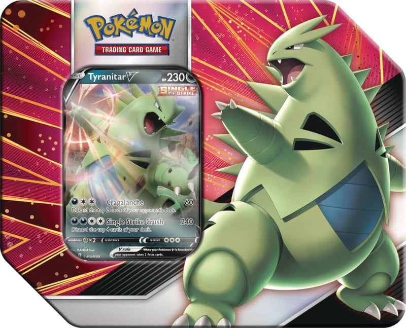 Sword and Shield V Strikers Tin - Tyranitar