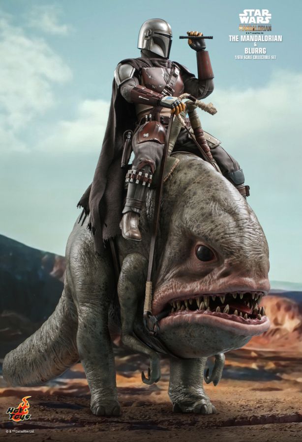 Star Wars: The Mandalorian - Mandalorian & Blurrg 1:6 Scale Action Figure Set