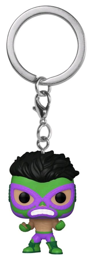 Hulk - Luchador Hulk Pocket Pop! Keychain