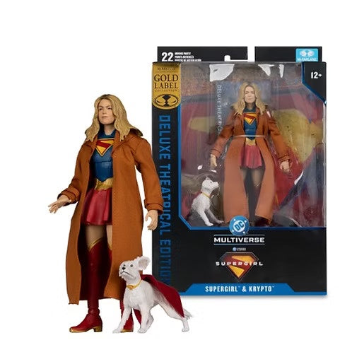 Supergirl (2026) – Supergirl and Krypto Deluxe 7″ Gold Label Figure