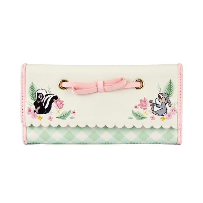 Bambi - Springtime Gingham Tri-Fold Purse