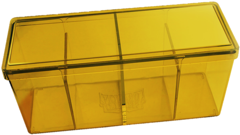 Storage Box - Dragon Shield - Four Compartments - Yellow