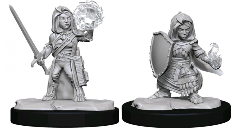 Pathfinder - Deep Cuts Unpainted Miniatures: Halfling Cleric Female