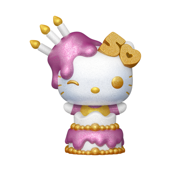 Hello Kitty - 50th Anniversary Hello Kitty Cake Diamond Glitter (US Exclusive) Pop! Vinyl Figure