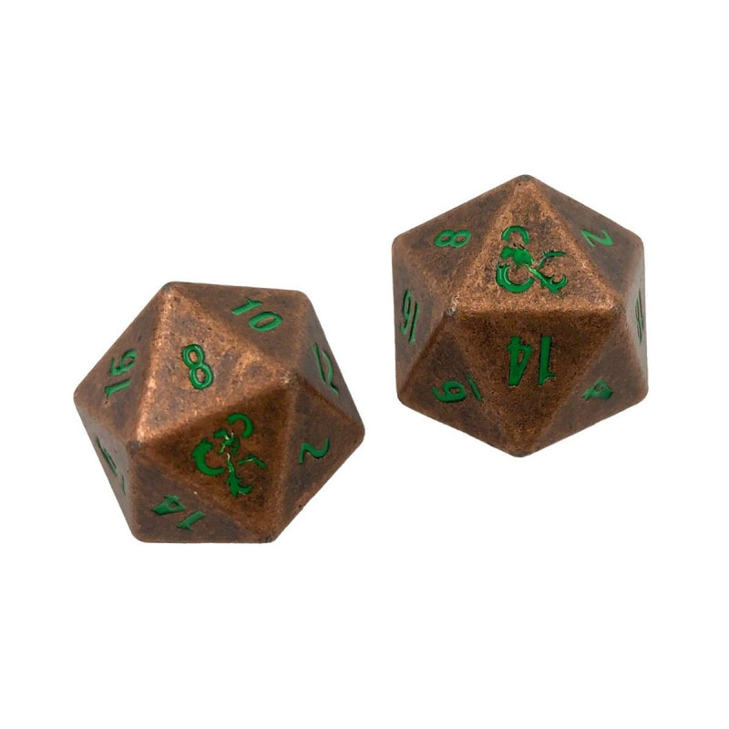 D&D - Heavy Metal D20: Feywild Copper and Green Dice (Set of 2)