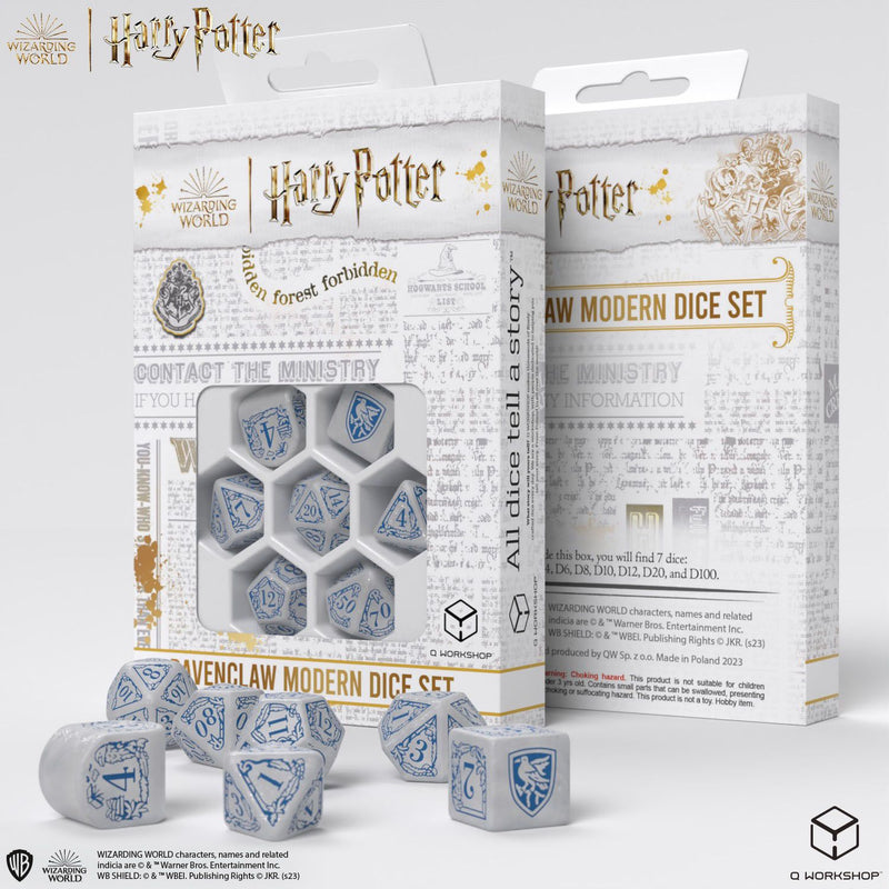Q Workshop - Harry Potter Ravenclaw Dice Set - White