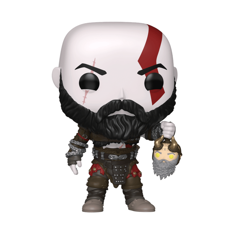 God of War: Ragnarok - Kratos with Mimir's Head Pop! Vinyl Figure