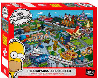The Simpsons - Springfield Jigsaw (1000pcs)