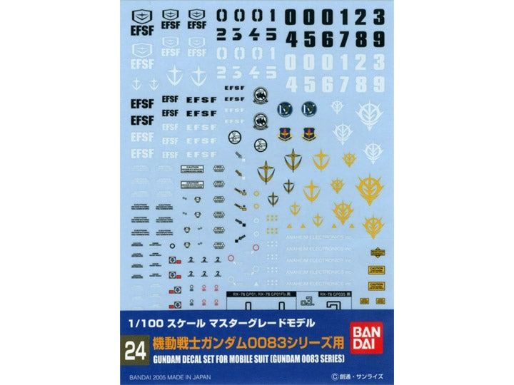 1/100 MG 0083 Multiuse Decal Gundam Decal Set