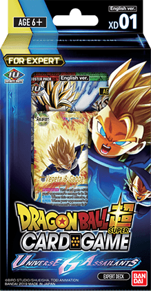 Dragon Ball Super Card Game Expert Deck 01 DISPLAY (6) Series 7 Universe 6 Assailants