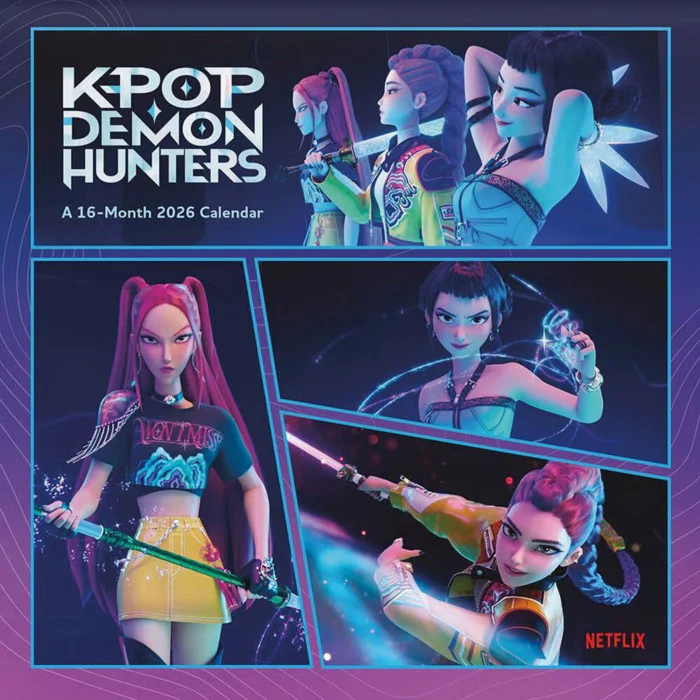 K-Pop Demon Hunters Wall Calendar 2026