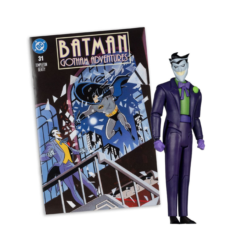 DC Direct - The Joker (Batman: Gotham Adventures #31) Page Punchers 7 Inch Action Figure with Comic