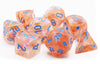 Chessex - Borealis Polyhedral Rose Gold/Light Blue